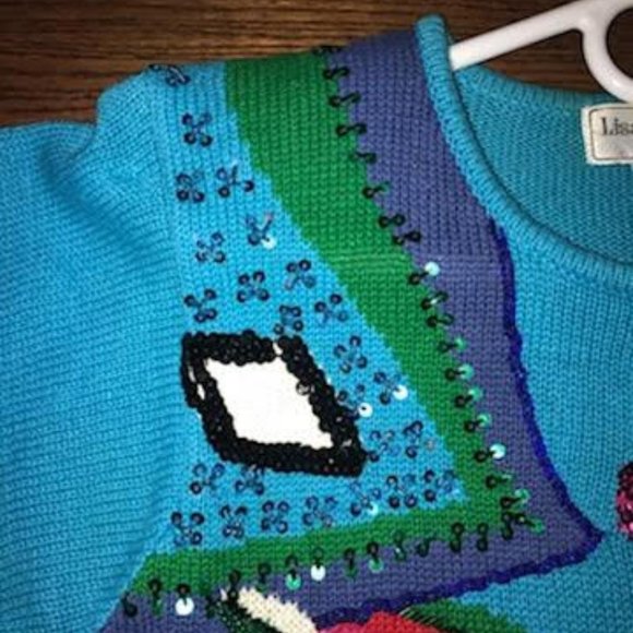 Vintage sequins sweater - Picture 5 of 11